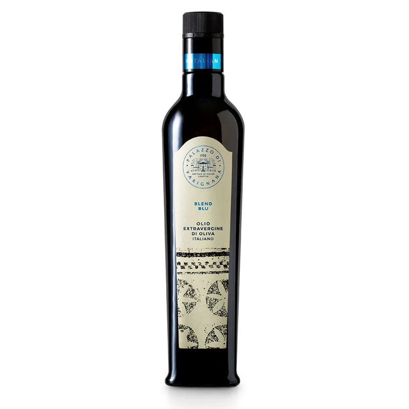 Top Quality Made in Italy Extravirgin Olive Oil Blend Blu Glass Bottle 250ml Ready to Ship