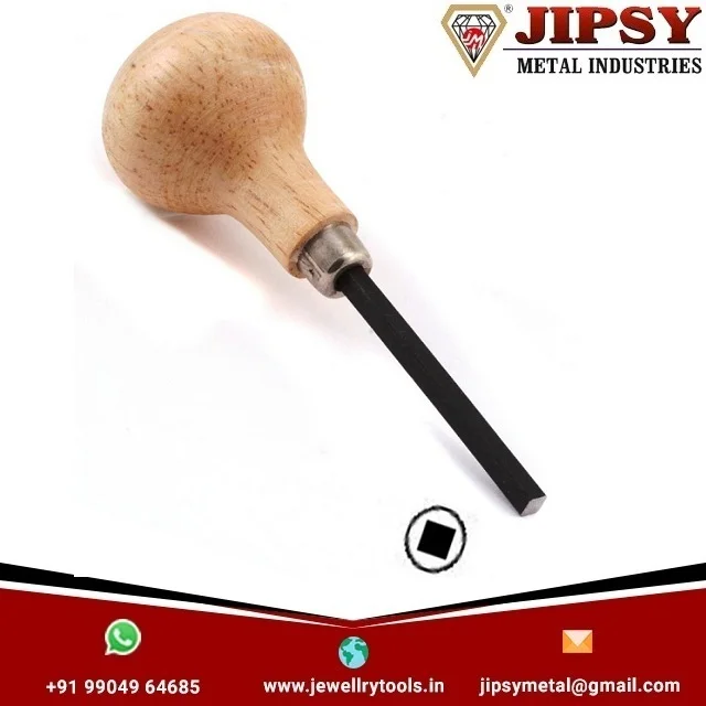 Straight Burnisher With Handle Jewelry Tool