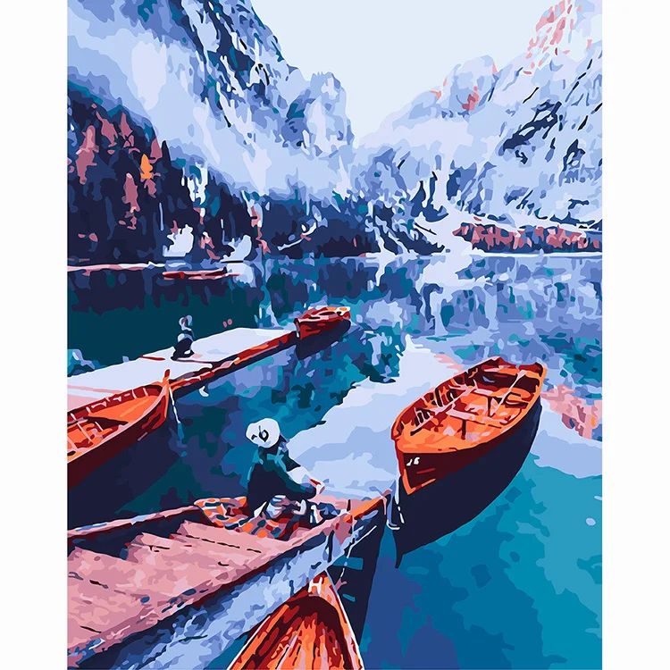 2019 wall art DIY paint by numbers pictures canvas modern oil painting