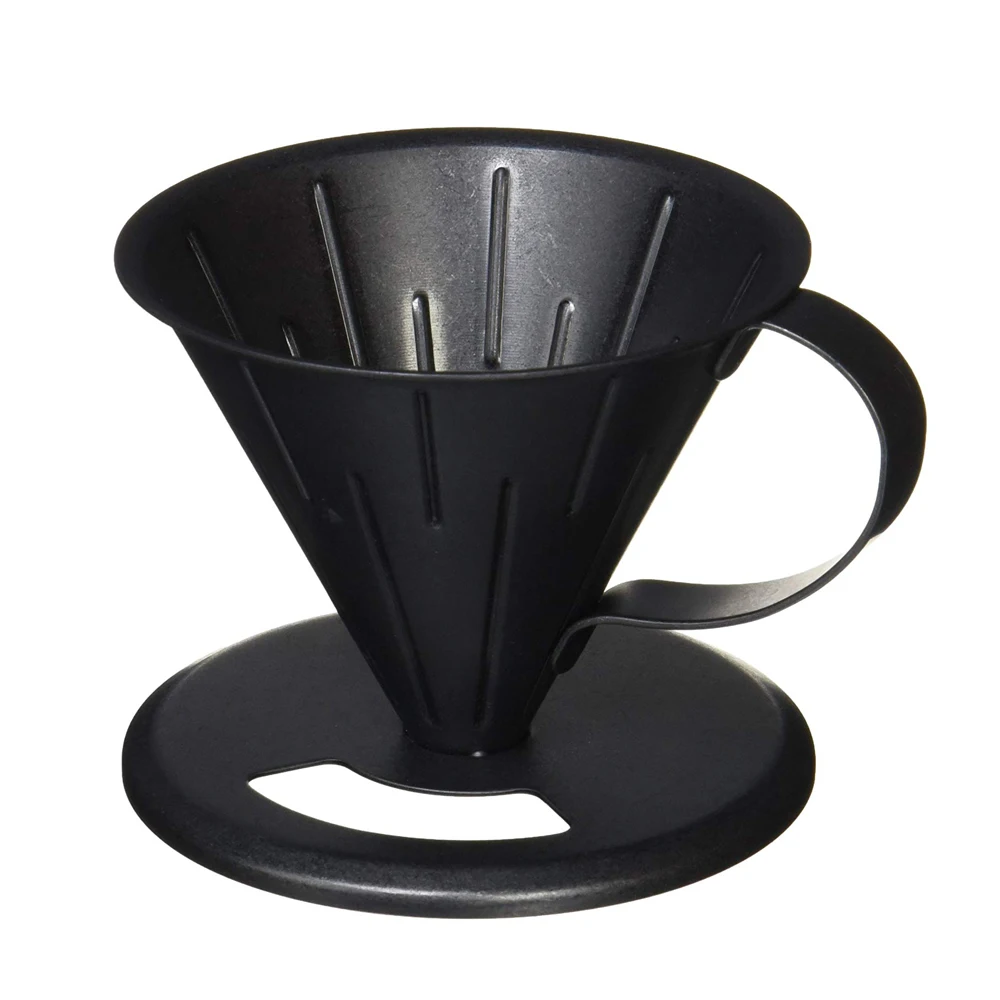 Stainless steel coffee dripper, damaged process silver, small