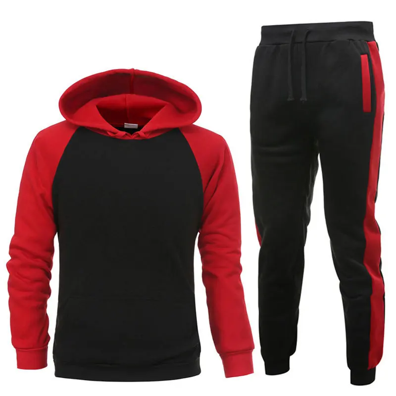 Training Suits Cotton Hoodie Sweatsuits Cheap price running Fitness jogger Winter Tracksuit sets For Men Sport Wear