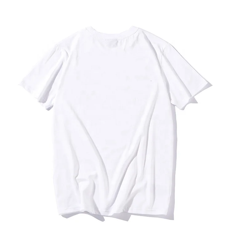China fashion labeling clothes designs logo for clothes low price clothing 100 cotton 180grams white tshirt 100% cotton
