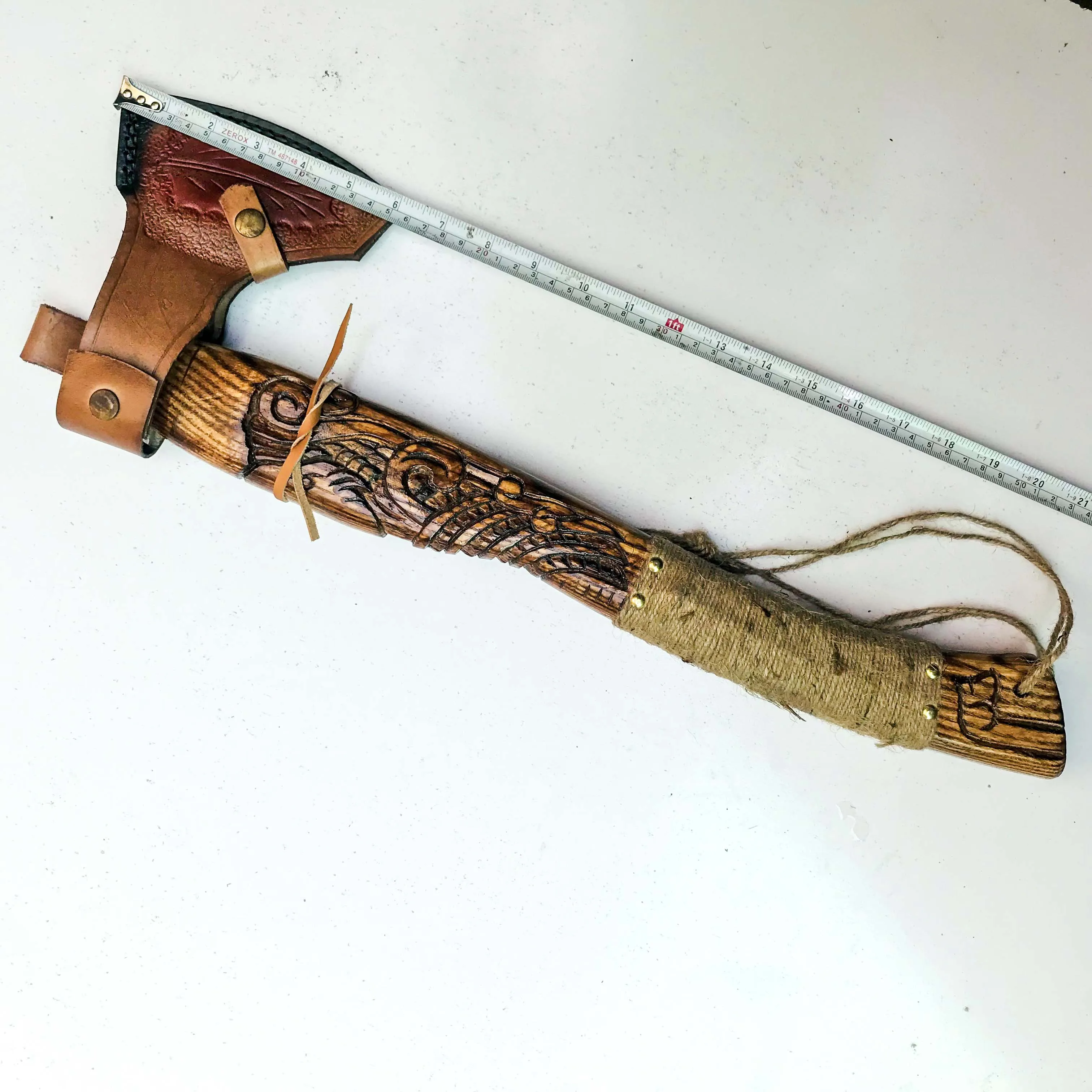 Double Headed Viking Axe, Battle Axe, Hand Forged Steel Double Blade Viking Axe