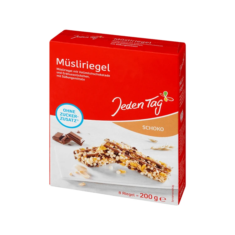 Contract Manufacturing Breakfast Cereal Choco Muesli Bar Made in Germany