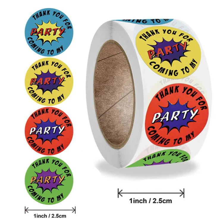 Круглая наклейка «спасибо» на День Благодарения бумажная этикетка для книг печати подарка в честь ребенка упаковки подарков