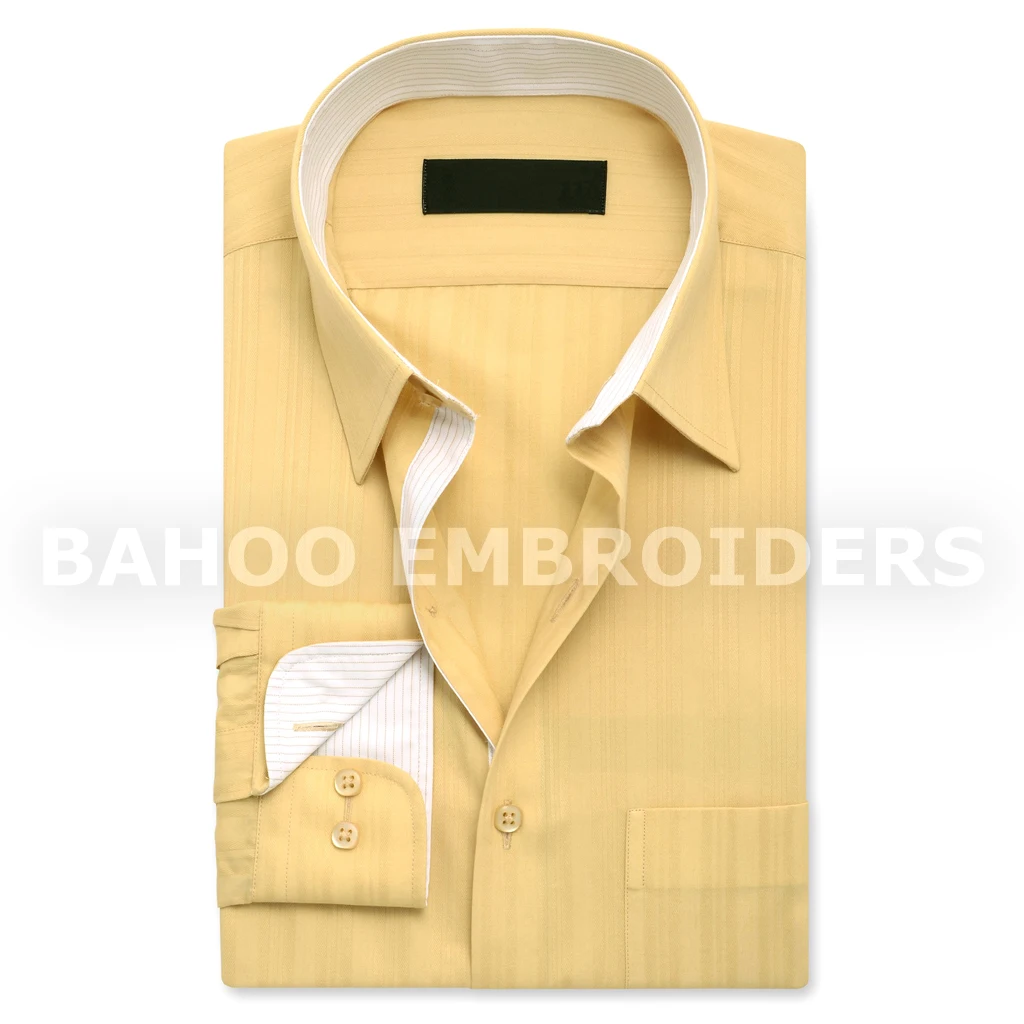 Мужская самодельная рубашка в полоску-белый и синий