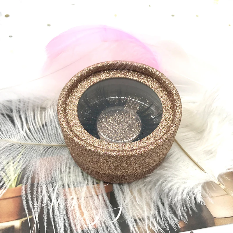 SY Customise Circle Heart Shaped Eyelash Box Packaging