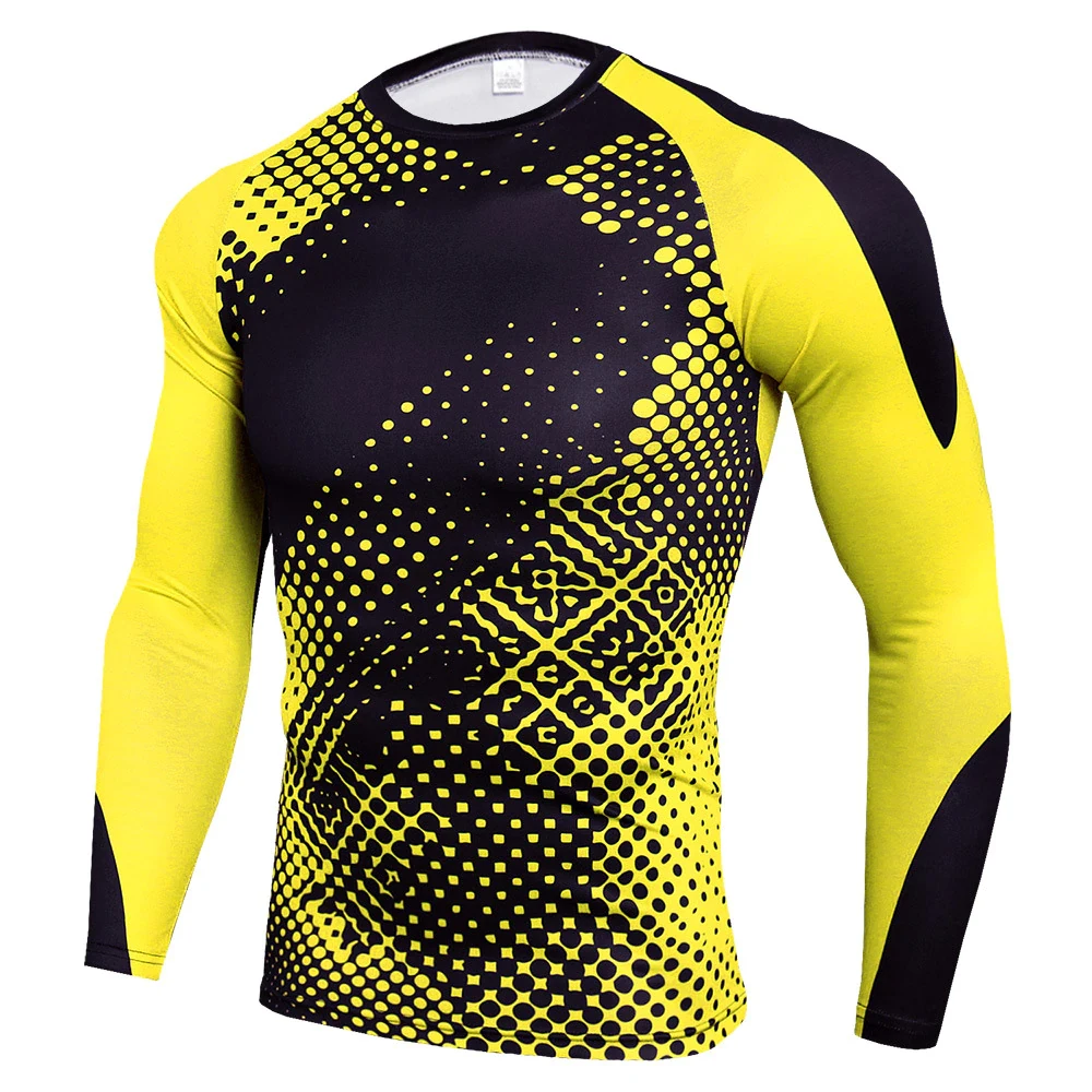 Men Compression Shirt Gym Fitness Running Shirt Bodybuilding Sport Base Layer Training Cycling Thermal Underwear