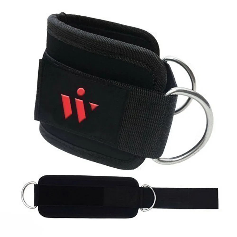 Customized Ankle Straps Durable Ankle Straps For Cable Machines Double D-Ring Strap For Fitness Game