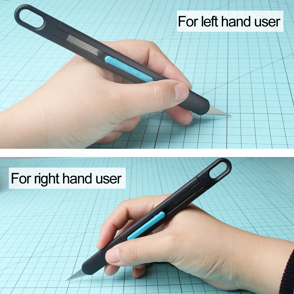 120 SK2 craft knife blade refill with 1precision hobby knife, ideal for leather art, scrapbooking, foam, clay, carving.