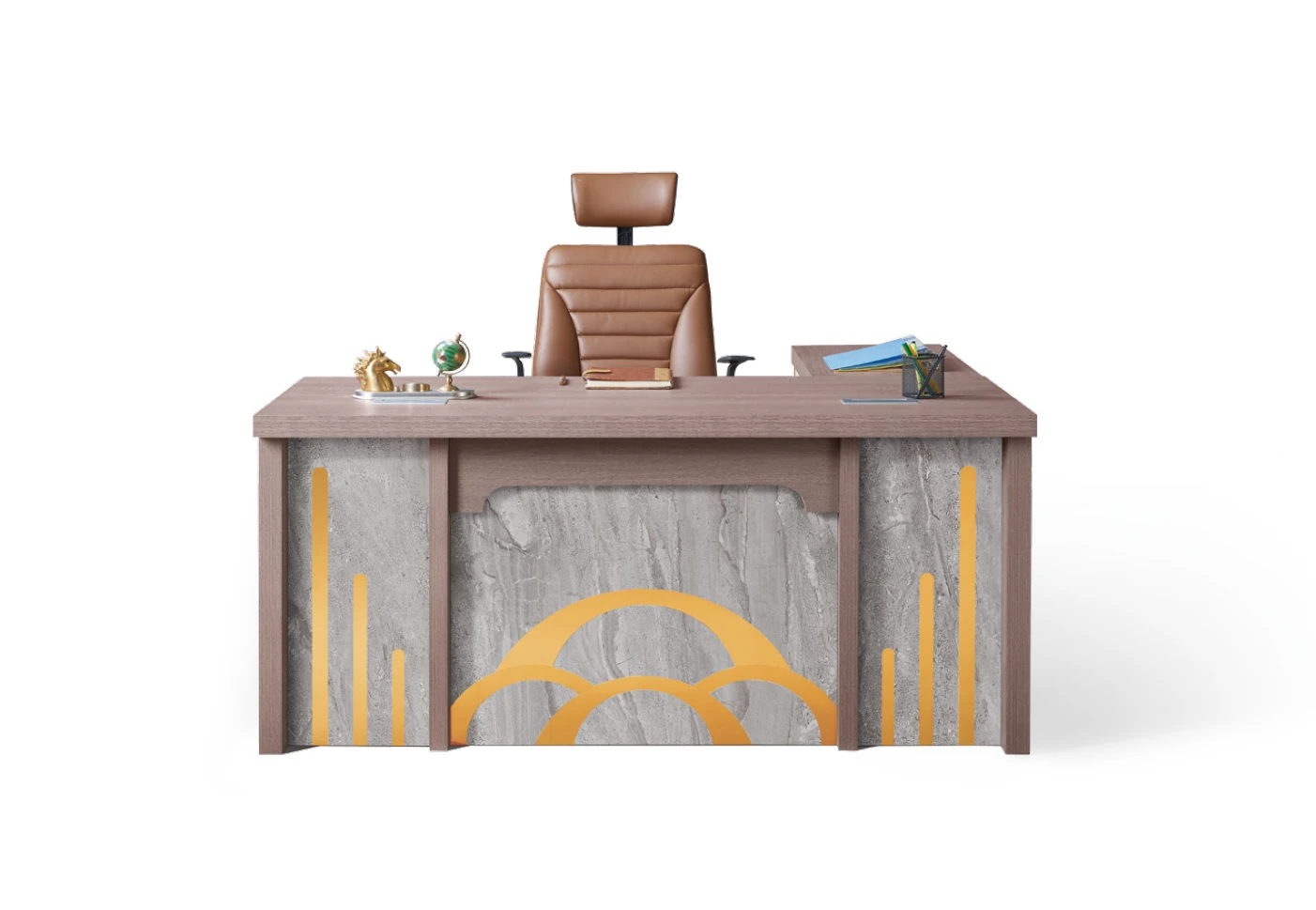 Деревянная офисная мебель, офисный стол, компьютерный стол, стол менеджера, стол руководителя