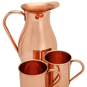 Antique hammered copper beer mugs tin lining moscow mule mugs with reveted handle high quality manufacturer Copper cups