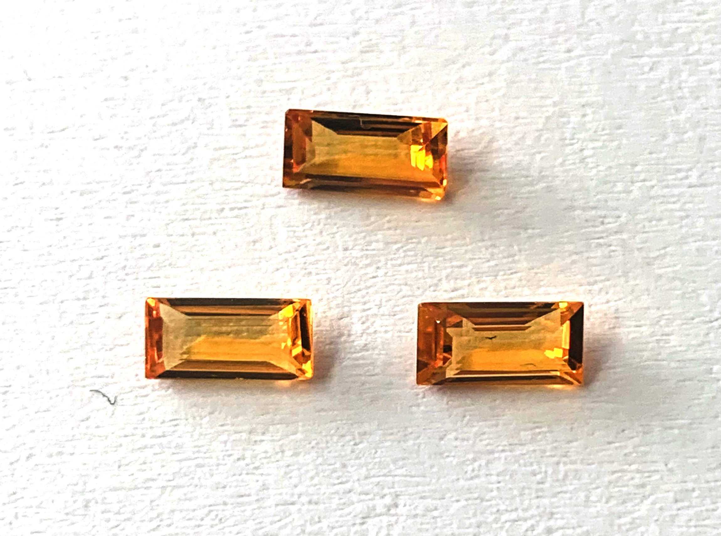 
NATURAL 3x6mm Multi Sapphire Baguette Gemstone Wholesale Price Bangkok 