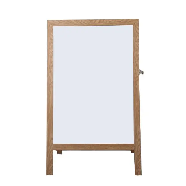 
Wood Easel Pine Wood Frame Double Sides Laminate A-Frame Chalkboard 