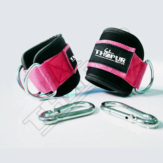 Custom Gym Ankle Strap 6 Weight Lifting PVC Rubber Logo / Woven Logo or Customized PK Sport Safety Sport Ankle Winter Unisex EVA
