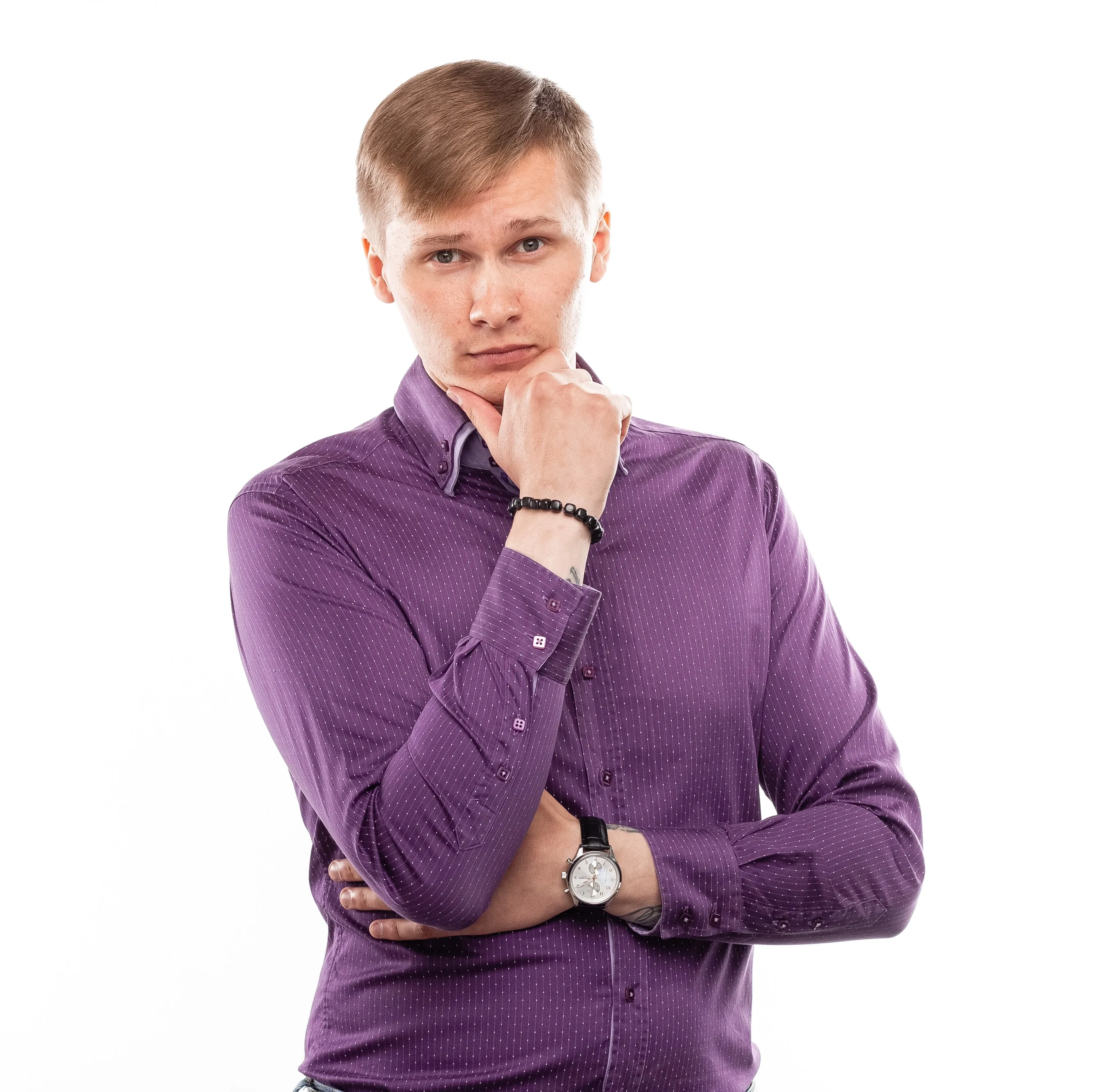 A shungite bracelet 8 mm for business men. The talisman bracelet protects against the EMF. Viking Medical Bracelet