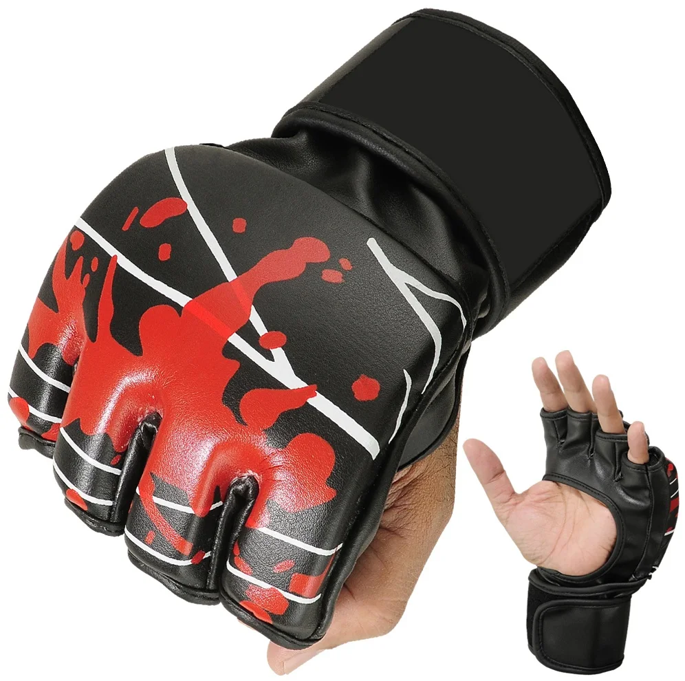 MMA glove blood series High quality ufc training mma gloves custom logo sparring mma gloves for  training and fights