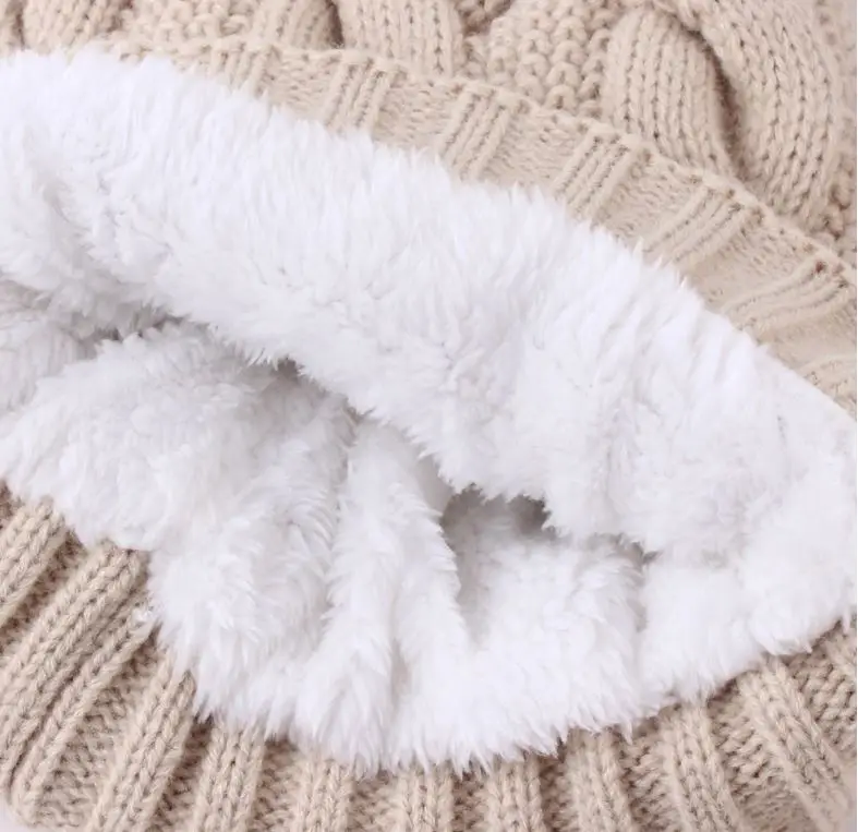 2022 Custom High Quality Winter Warm Wool Acrylic Pom Pom Winter Beanie Hat Caps