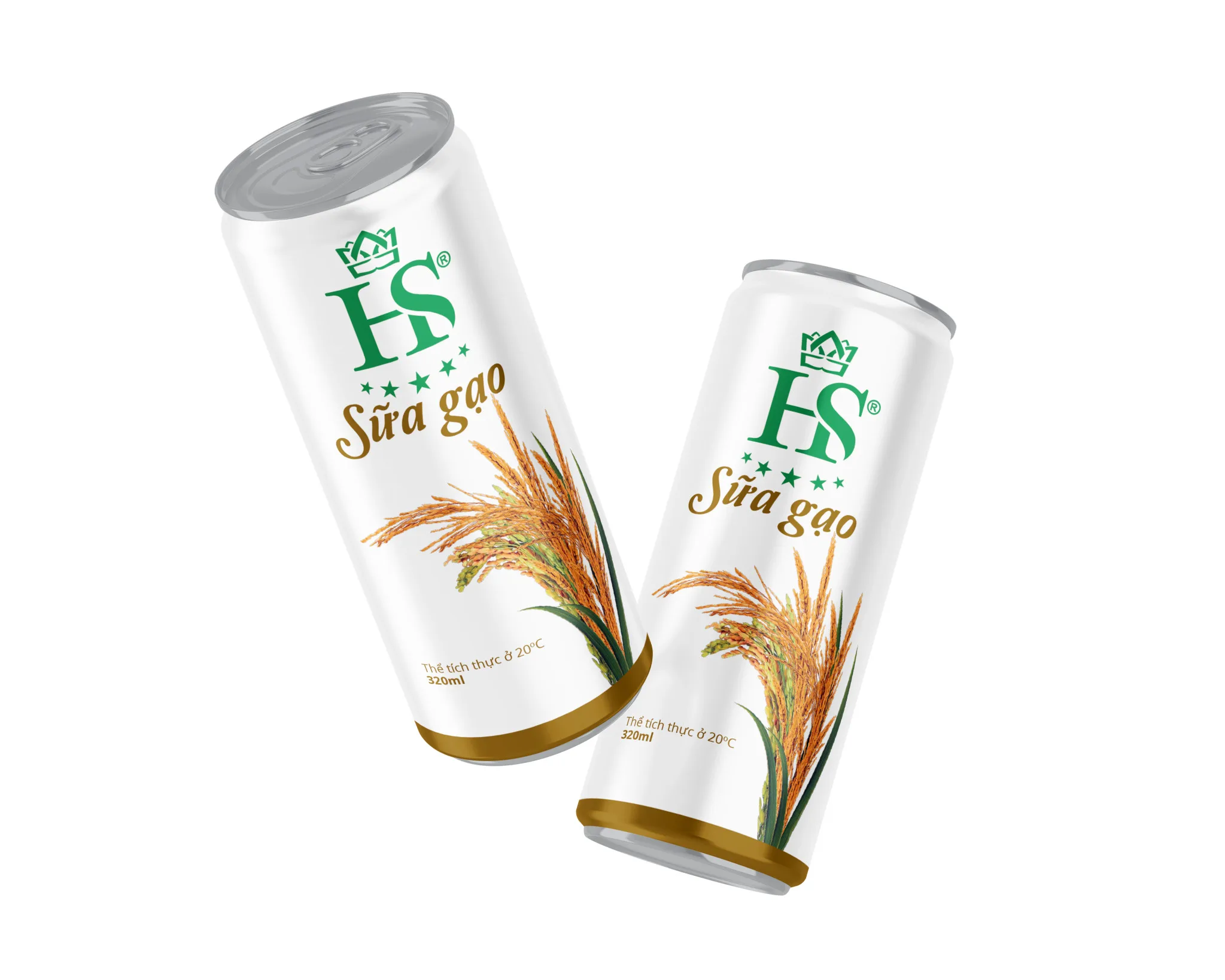 
HS Hot WholeSale HS Rice Milk Can Pack of 24 x 330 ml - Real Ingredients & Less Sweet 