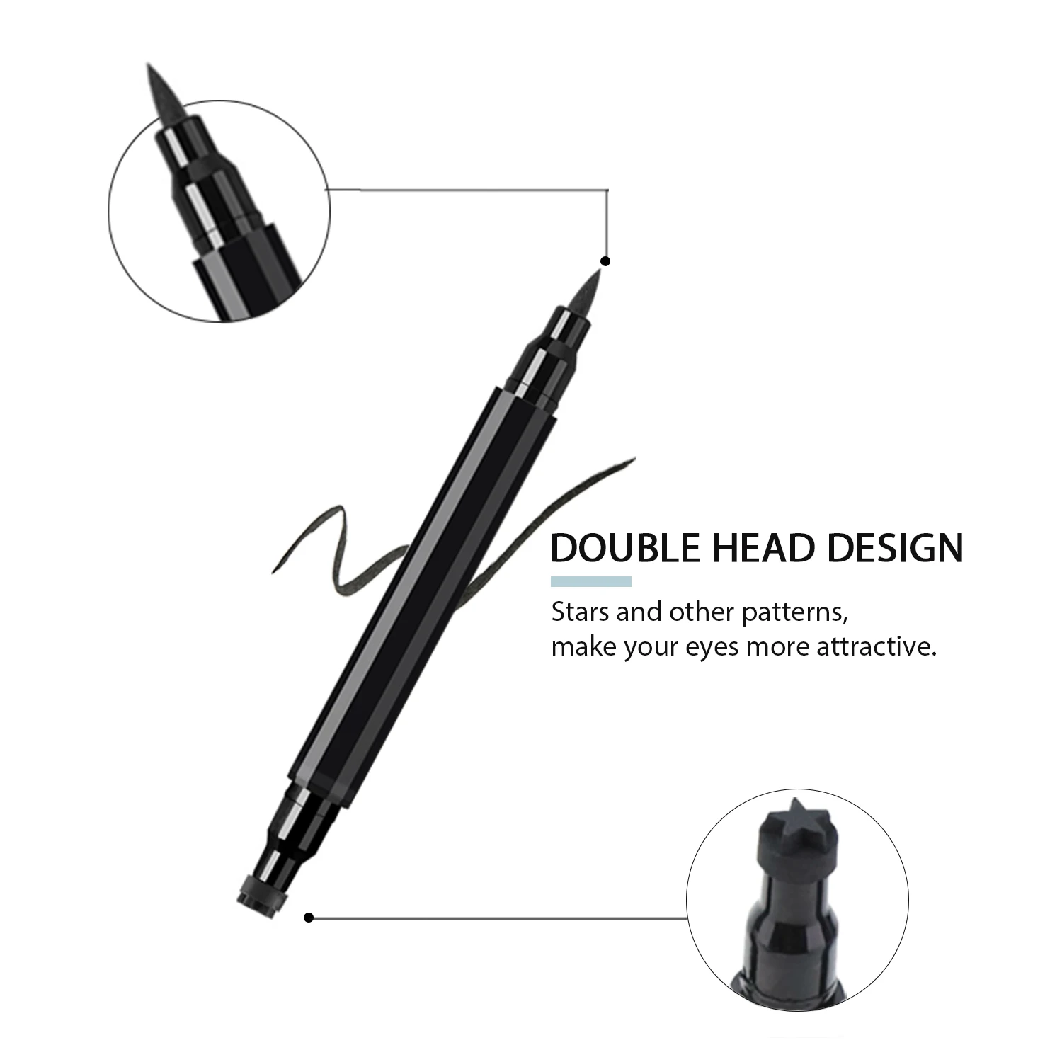 Private Label Long Lasting Black Eyeliner Pencil Vegan Quick Dry Waterproof Colorful Water Activated Liquid Eyeliner