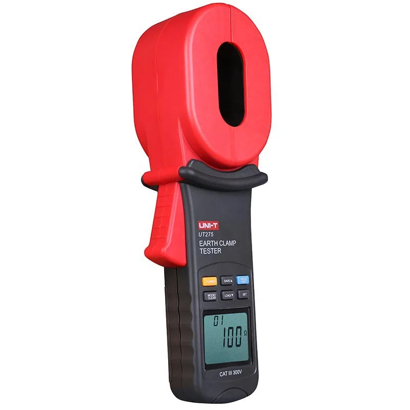 UNI-T UT275 Clamp Earth Ground Tester Resistance Leakage Current Auto Range Data Storage 30A Clamp Meter UT-275
