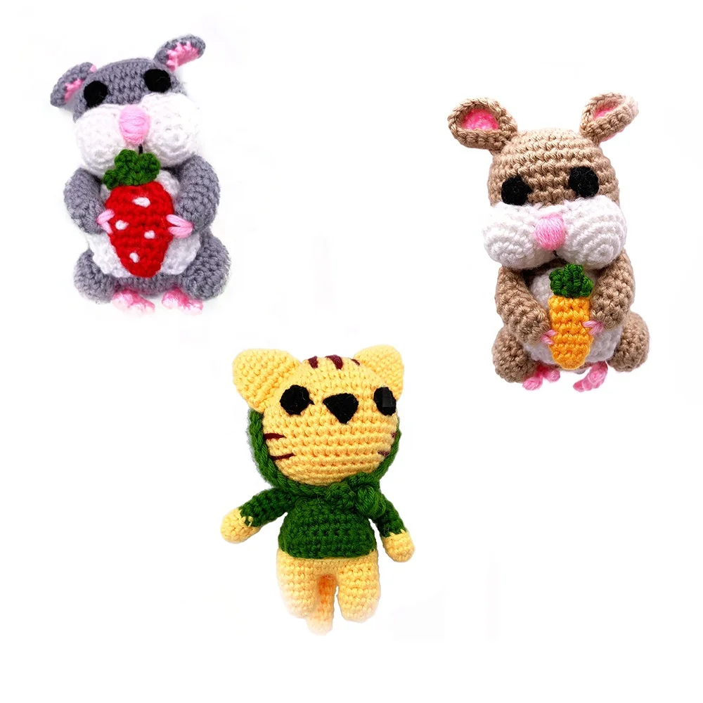 
wholesale stuffed fat hunt mouse pounce story simulation plush cat toys with cute mice 