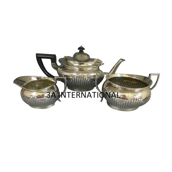 Elegant Design Coffee Set Gold Plated Arabic Brass Tea Pot And Serving Sets For Tea Or Coffee Serving Brass Cup and Saucer