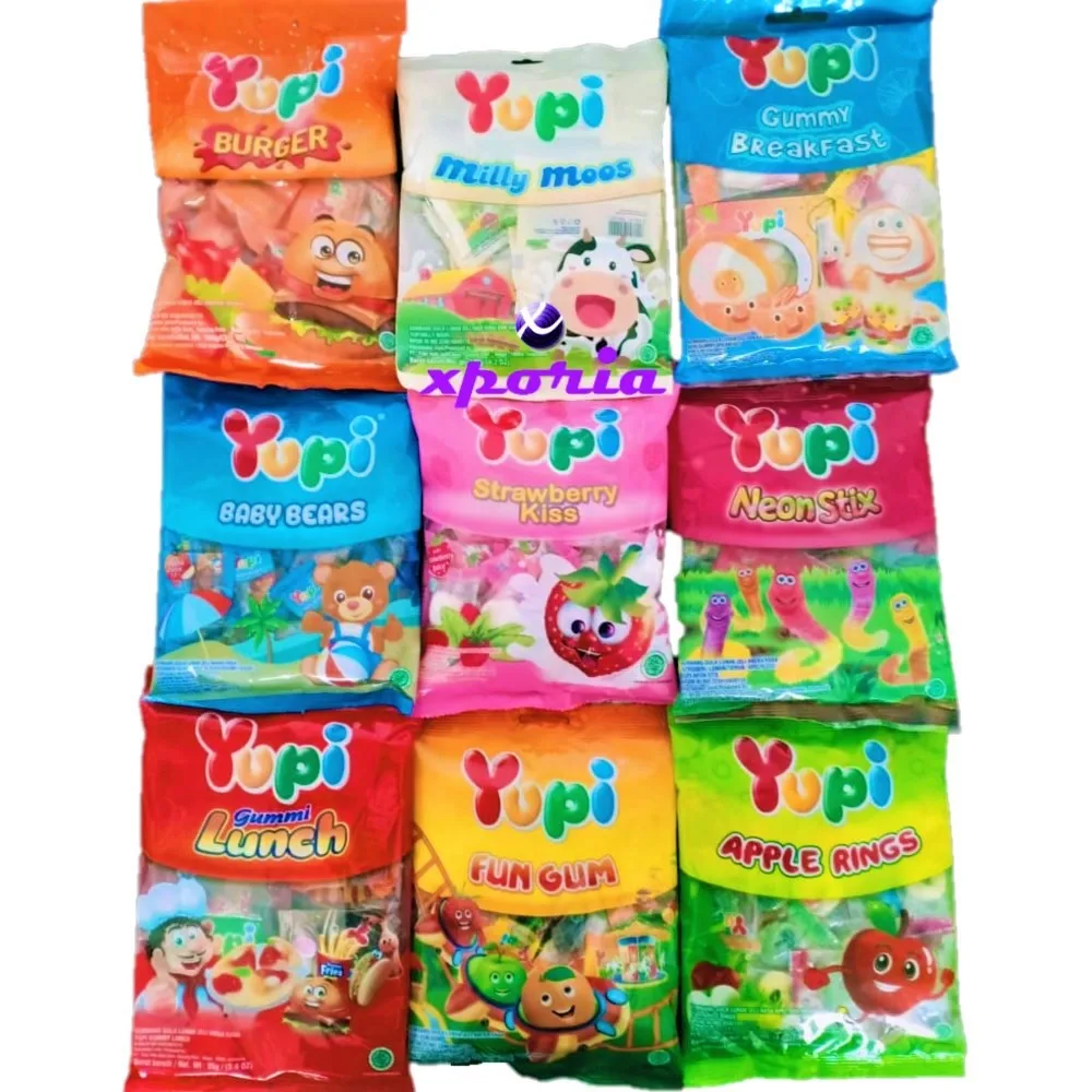YUPI Soft Chewy Candy big bags | Indonesia Origin | Cheap popular candy with milk ingredients