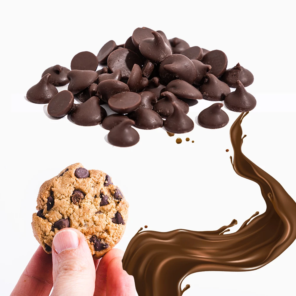 
Manufacturer Chocolate Topping Decoration Flavour Chocolate Chips With Round Shape From Malaysia 
