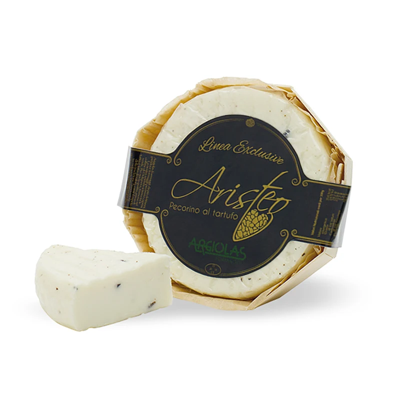 Italian Pecorino Cheese with Truffle Made in Italy Aristeo al Tartufo Sardinian Cheese Argiolas Formaggi