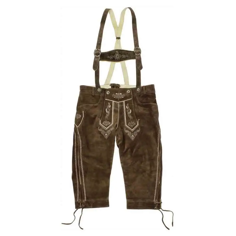 Немецкие длинные брюки старого коричневого цвета babario okobergest Trachten Lederhosen burg