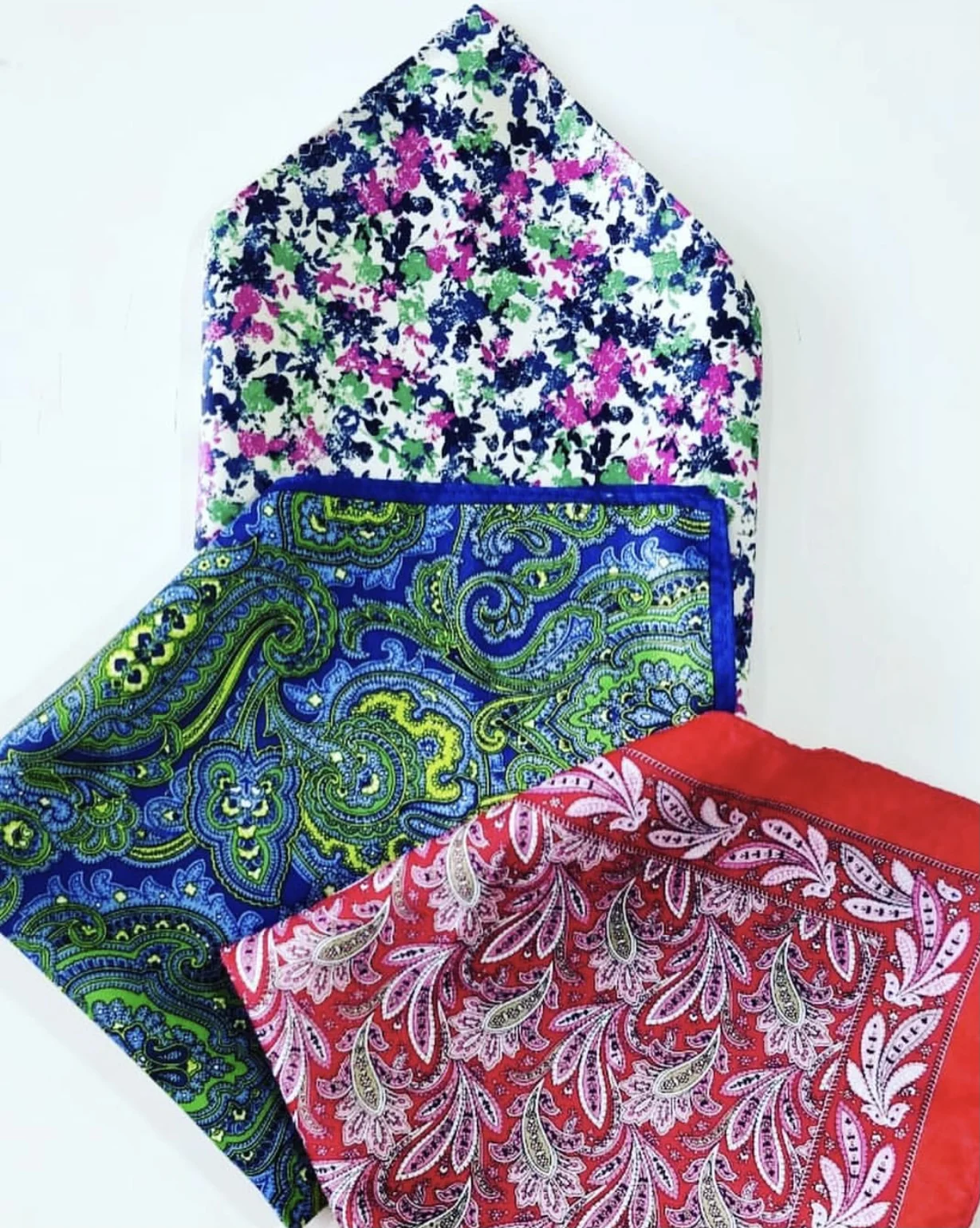 
Top Quality OEM Silk Custom Made Pocket Square from Steve & James 