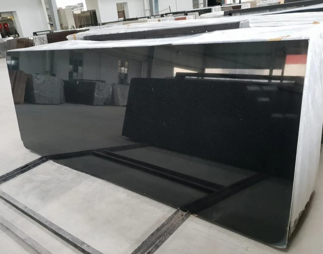 
Black Granite Absolute Black Slabs Gangsaw or Cutter Slab Black Granite Good quality Cheap price cut to size 