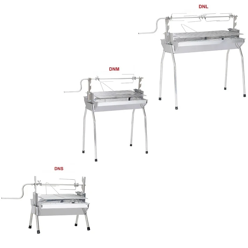  Вращающийся гриль из нержавеющей стали уличный для барбекю уголь по конкурентоспособной цене