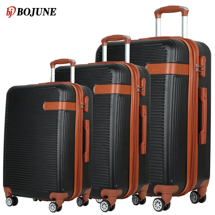 2022 Wholesale ABS PC plastic suitcase and black travel citi trends luggage sets