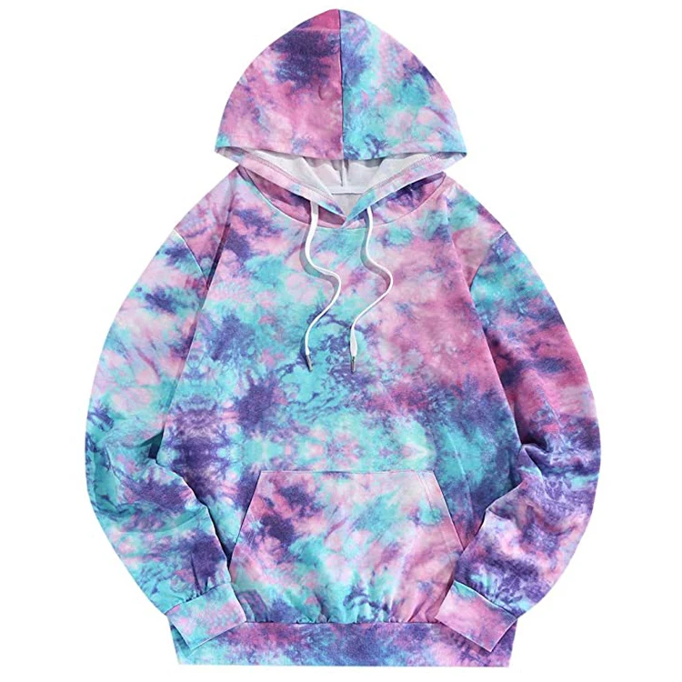 
Custom Oversized Popular Pullover Tie Dye Hoodies Women 