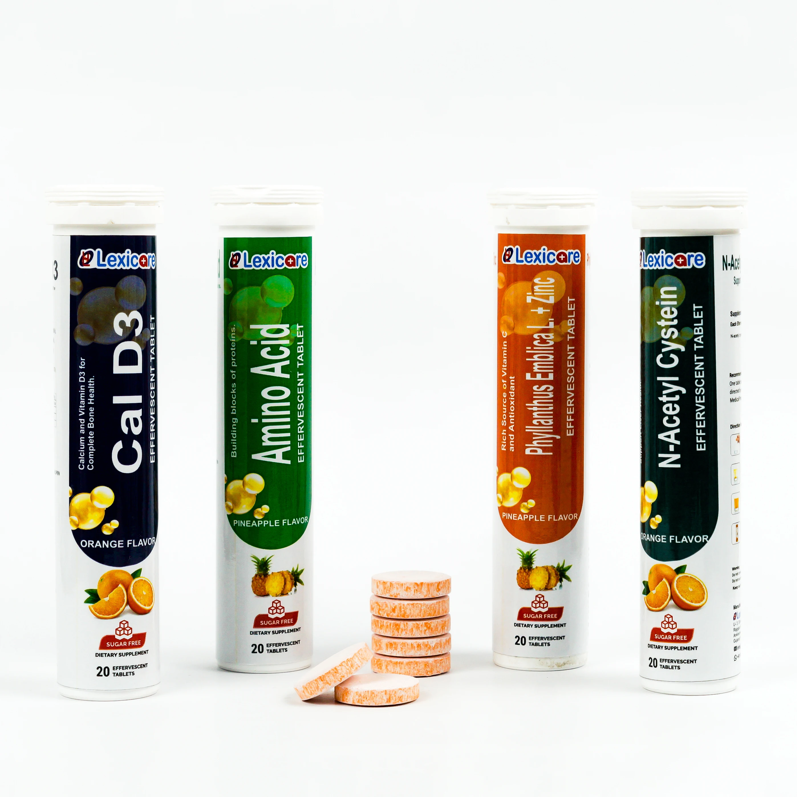 OEM High Quality Phyllanthus Emblica L Effervescent Tablet for Adults Infused with Calcium Iron Zinc Selenium Good Taste Flavor