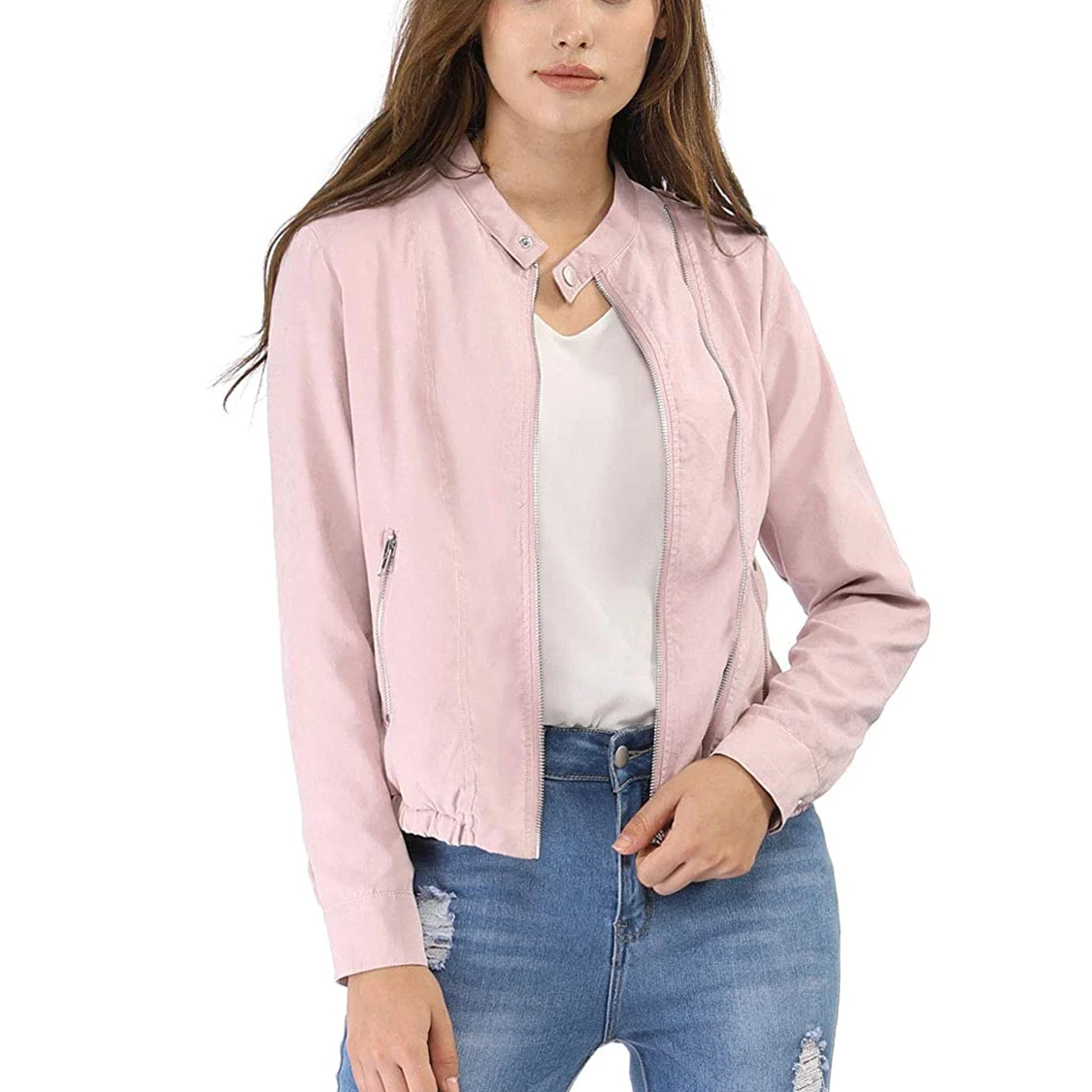 Best Selling Most Demanding Motorcycle Racing Bomber Jackets Leather Biker Riding Custom Logo Jacket for Women