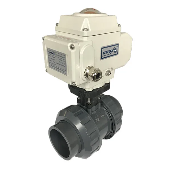 2021 High Quality DN15 220 V AC With Electric Actuators PVC Threaded  Ball Valve For Water