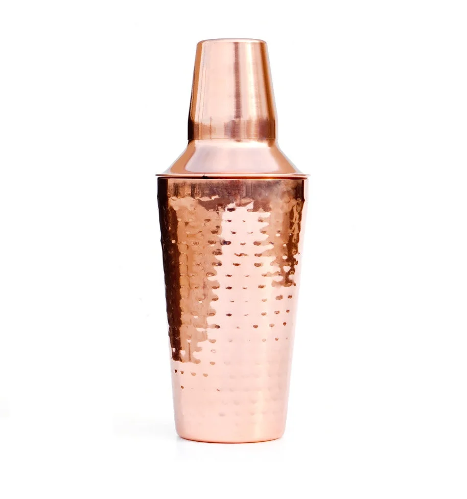 Stainless steel single gift cocktail bar shakers bartender rose gold cocktail weighted shaker for customized size