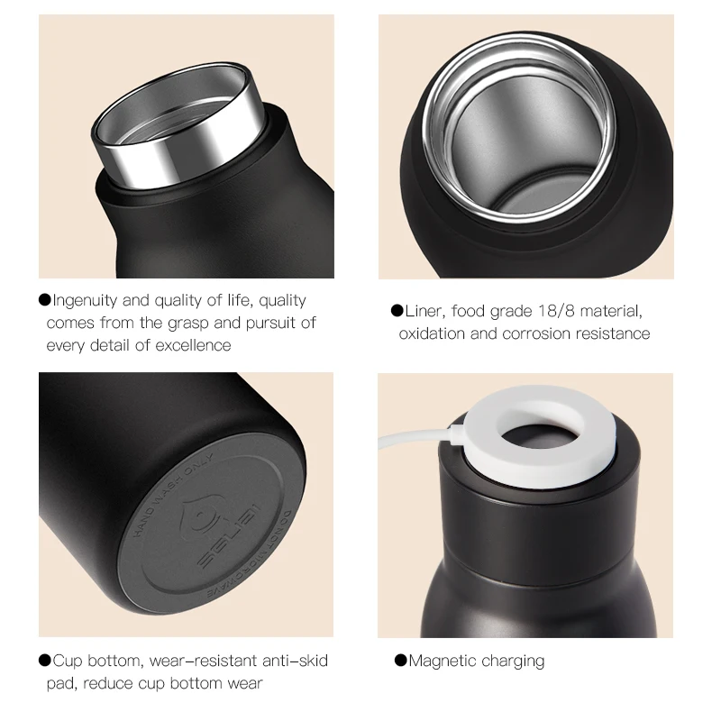 600 мл умные бутылки для воды с ЖК-дисплеем