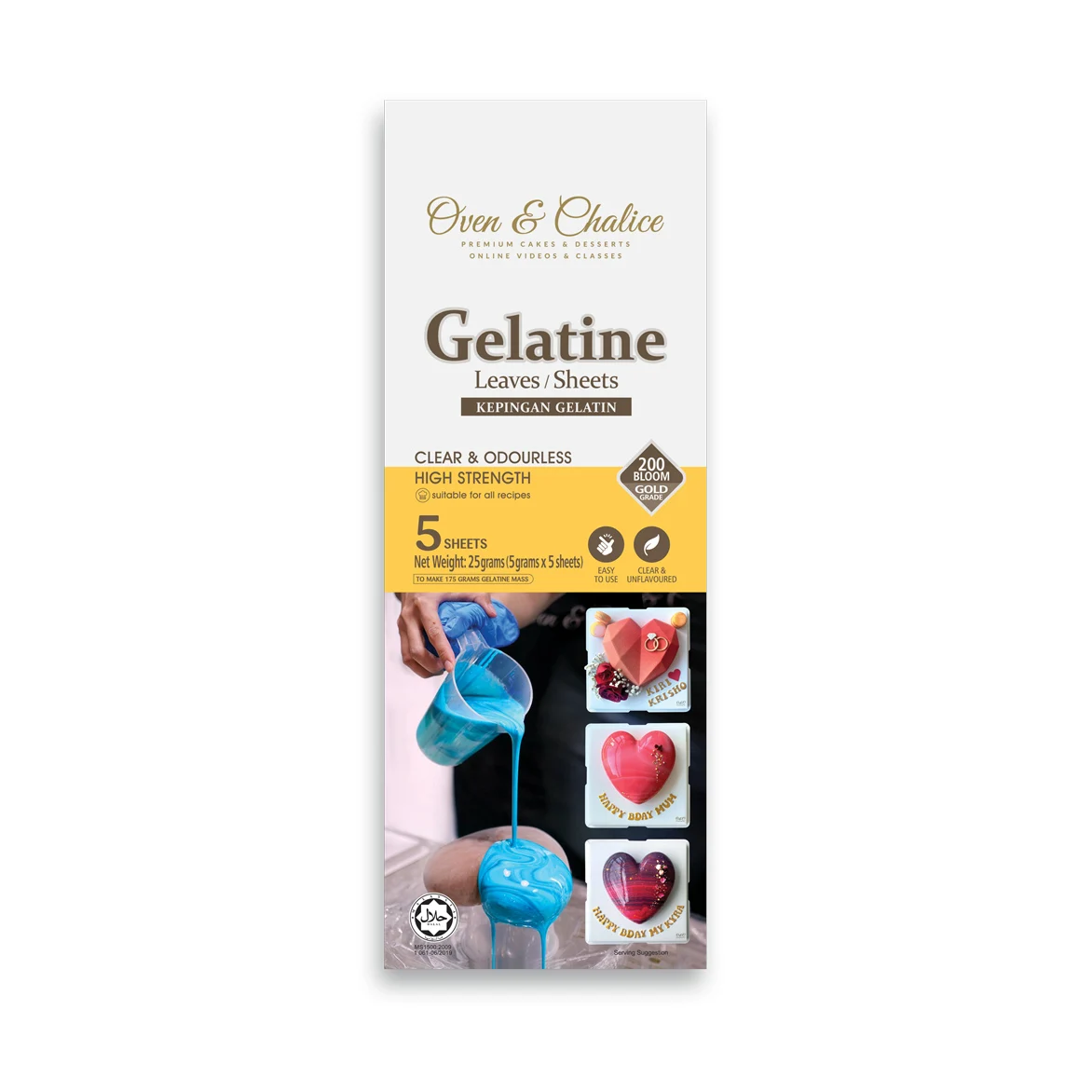 Food Ingredients Halal Gelatine Sheet Bovine Source