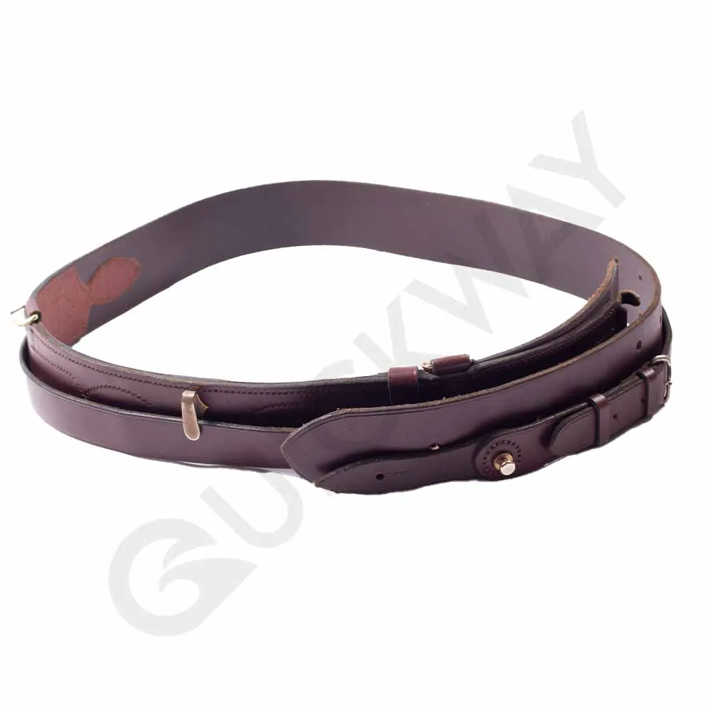 Sam Brown Cross Belt Genuine Leather Ceremonial Duty Belt Custom Best Simple Design Sa Belt