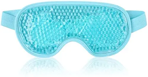 Sleeping Therapy for Eye Care New Design Ice Pack Eye Mask Reusable Cold Hot Gel Beads Dry Eye Mask