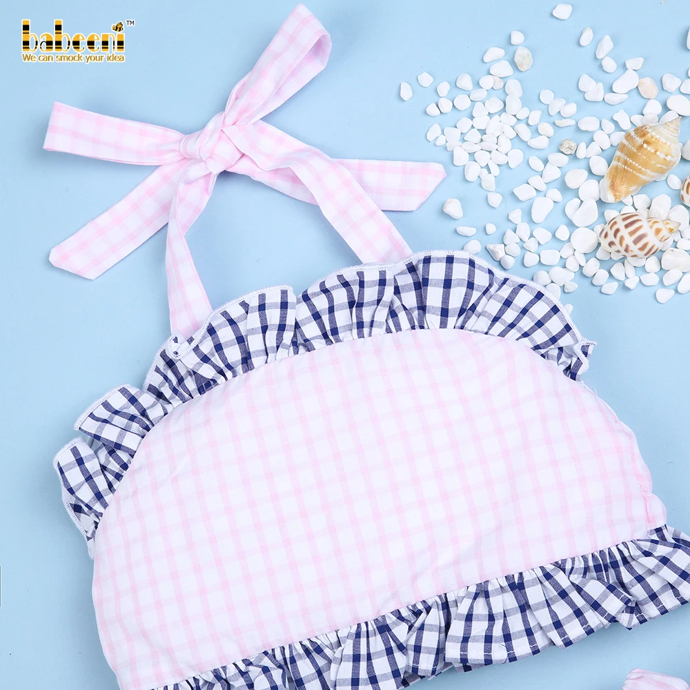 Милые простые купальники из двух частей для маленьких девочек OEM ODM оптовая продажа детской одежды-BB2434