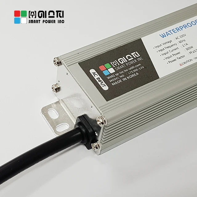  SMPS 220 в переменный ток вход одиночный выход 12 300 Вт Светодиодный драйвер Источник питания водонепроницаемый светодиодный Сделано Корее