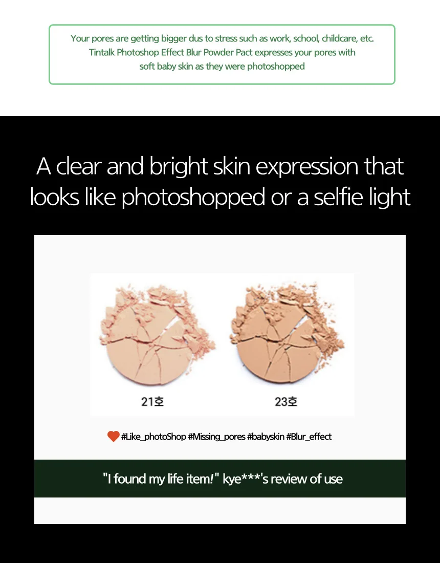 Provide special app Blur Cover Powder reasonable skin ersistence Pearl  Color  Vietnam Application Cover Pact Tiny Powder