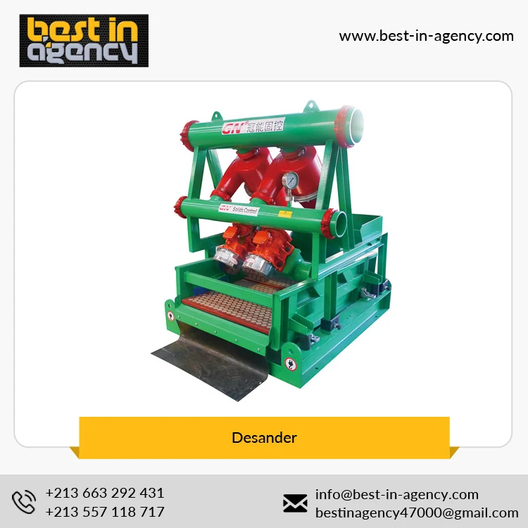 1676x1754x1822 mm Solid Control Equipment Mini Mud Cleaner Desander for Oil Gas drilling
