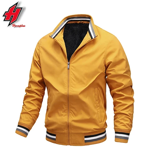 New style custom spring and autumn leather bomber jacket men  suede bomber jacket men