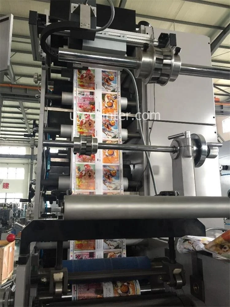 UTR320-2 Two Color Single Side Self Adhesive Roll to Roll Label Flexo Printing Machine with Ceramic Anilox